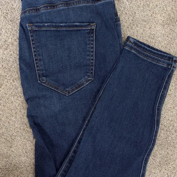 Express Dark Blue Women's Skinny Jeans - Picture 4 of 4